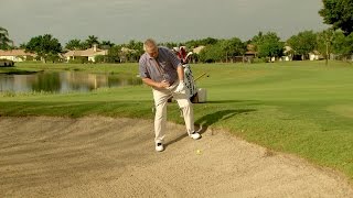 School of Golf Uphill Lie in the Bunker  Golf Channel [upl. by Laemsi946]