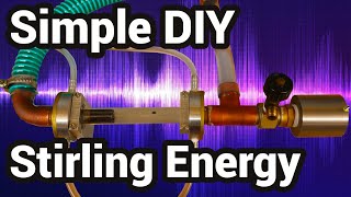 DIY thermoacoustic Stirling engine for reliable self made cheap energy to go off grid [upl. by Valerie]