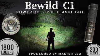 Bewild C1  Powerful 21700 Flashlight 1800 lm 200 m SST40 [upl. by Sandell]