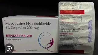 BENIZEP SR 200 Capsule Mebeverine Hydrochloride SR Capsules 200 mg [upl. by Nnyleak]