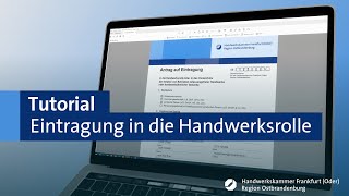 SchrittfürSchritt Anleitung Eintragung Ihres Unternehmens in die Handwerksrolle [upl. by Darya]