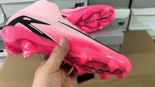 Nike Air Zoom Mercurial Superfly 10 Elite FG Firm Ground Soccer Cleats  PinkRedBlack [upl. by Ossy4]