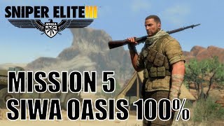 Sniper Elite 3  Siwa Oasis  100 Walktrhough [upl. by Einal821]