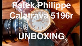 Unboxing the Patek Philippe Calatrava 5196R [upl. by Dombrowski]