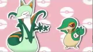 Serperior amp Snivy ❤ Caramelldansen pokemon black amp white [upl. by Alimac]