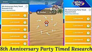 8th Anniversary Party 😍 Timed Research Rewards in Pokemon Go  Shiny Meltan  Pokemon Go New Event [upl. by Ordnasela]