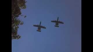 The A10 Thunderbolt quotWarthogquot flyover at Carmelfest 2012 parade [upl. by Kawai]