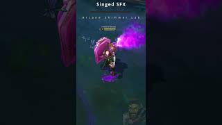 Arcane Shimmer Lab Singed SFX  League of Legends Quick Showcase [upl. by Nonregla227]