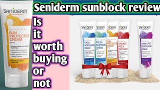 seniderm sunblock reviewaffordable sunblockIs it worth buying or not2022 [upl. by Sheba]