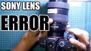 LENSA SONY 2470mm F28 ERROR [upl. by Aloise]