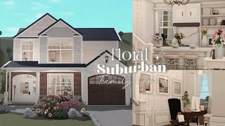 roblox l bloxburg  floral suburban family home  eloiral [upl. by Htenek]