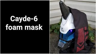 Cayde6 Cosplay Foam Mask from Destiny 2 with moving mouth [upl. by Jermayne]