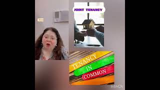 JOINT TENANCY amp TENANTS IN COMMON [upl. by Ytissac729]