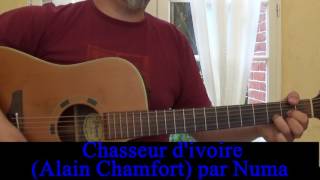 Chasseur divoire Alain Chamfort reprise guitare voix Serge Gainsbourg 1981 [upl. by Aneen]