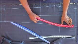 Gents perfect fitting pant cutting  easy cutting method  N A Fashion [upl. by Eadie984]