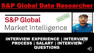 🔴How To Crack SampP Global Market Intelligence interview Data Researcher  SampP Global Interview [upl. by Artined]