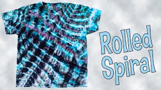 Tie Dye Rolled Spiral Ice Dye [upl. by Alah]