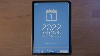 2022 Sermon Calendar Why You Need One [upl. by Howe574]