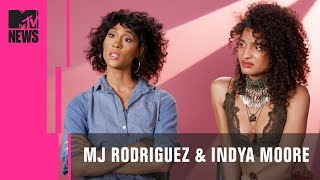 Pose Stars MJ Rodriguez amp Indya Moore on Cis Actors Portraying Trans Characters  MTV News [upl. by Peony]