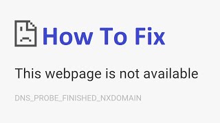 DNSPROBEFINISHEDNXDOMAIN windows 10 Fix  Howtosolveit [upl. by Yauqram]