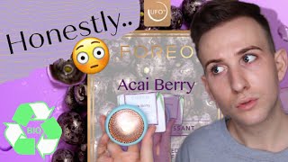 FOREO UFO mask Acai Berry Farm to Face Eco friendly review [upl. by Eerol]