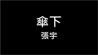 張宇 ♪ 傘下 繁體歌詞 我們在傘下如此執著凝望 愛與割捨來回碰撞 傘外的世界 有一片蔚藍 320k 動態歌詞 Lyrics ♬ 高音質 KTV Aina Music [upl. by Erreip]