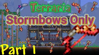 Terraria but with just Stormbows  Part 1 The underrated Blood Rain Bow [upl. by Columba]