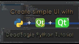 How to create Simple UI with PyQt5 amp QtDesigner  Python Tutorial [upl. by Mattie36]