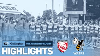 Gloucester v Wasps  HIGHLIGHTS  Gallagher Premiership 2223 [upl. by Fax]