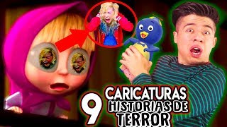 9 historias de terror de CARICATURAS y PROGRAMAS de TELEVISIÓN a las 3AM  Historias de la VIDA REAL [upl. by Adnilrev]