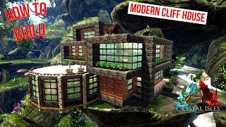 HOW TO BUILD A MODERN CLIFF HOUSE ARKSURVIVAL EVOLVED [upl. by Poppy]