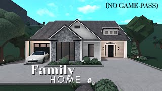 Bloxburg Easy Family Home  House Build Roblox [upl. by Hnahym]