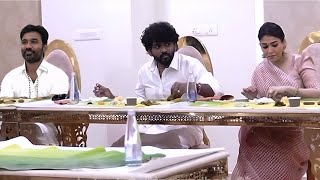 Dhanush பக்கம் திரும்பத Nayanthara 🫣 Vignesh Shivan At Idly Kadai Producer Akash Baskaran Wedding [upl. by Hodgkinson153]