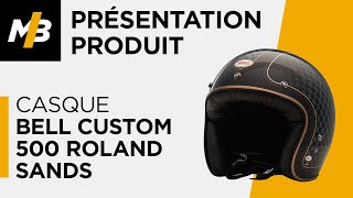 Casque BELL CUSTOM 500 ROLAND SANDS lavis en vidéo par Motoblouz [upl. by Gerg]