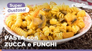 PASTA con ZUCCA e FUNGHI – Un primo tutto AUTUNNALE facile e veloce 😋🍄🍂 [upl. by Naes823]