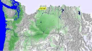 Missoula Floods Video  Illustration of an quotall at oncequot scenario see description [upl. by Sheppard]