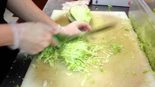 How to properly and elegantly chop lettuce [upl. by Laine230]