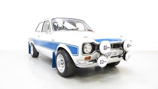 An Exhilarating Mk1 Ford Escort AVO RS2000 Recreation with No Expense Spared  SOLD [upl. by Valoniah446]