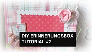 DIY ERINNERUNGSBOX FÜR BABYS  DIY TUTORIAL  GESCHENK ZUR GEBURT  BASTELN MIT PAPIER [upl. by Nniuq612]