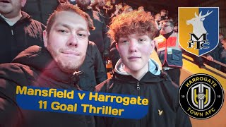 11 Goal Thriller Mansfield v Harrogate Vlog 2324 Season [upl. by Eerhs]