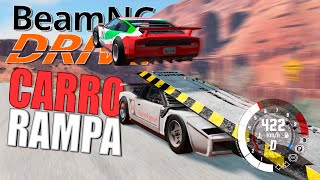 Carro rampa 400km de velocidade no BeamNG Drive Multiplayer [upl. by Aliab]