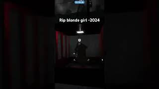 Rip Blonde Girl in Roblox Cable Cars LOL [upl. by Eojyllib]