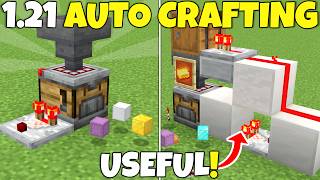 Minecraft 121 Easy Auto Crafting Tutorial 11 Designs amp Universal Auto Crafting Bedrock amp Java [upl. by Siraj]