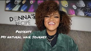 My Natural Hair Journey ft Donna’s Recipe by Tabitha Brown [upl. by Carline]