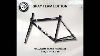 Jrspeed Gray Team Edition Track Frame Set [upl. by Eedahs329]