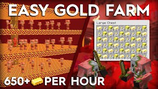 Minecraft Gold Farm for 120  Easy and Efficient Build Design [upl. by Artina]