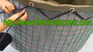 flexible wire mesh tank for water treatment and aquaculture [upl. by Cort491]