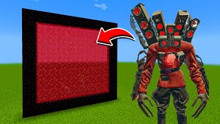 How to Make A Portal To The Evil Titan Speakerman Dimension in Minecraft [upl. by Faustena871]