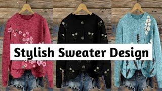 Stylish Sweater For Winter  Winter Special Sweater Design  Sweater Design Ideas [upl. by Romeon815]