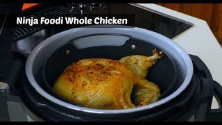 Ninja Foodi TenderCrisp Whole Chicken  Pressure Cooker amp Air Fryer  Amy Learns to Cook [upl. by Ennovyhc]